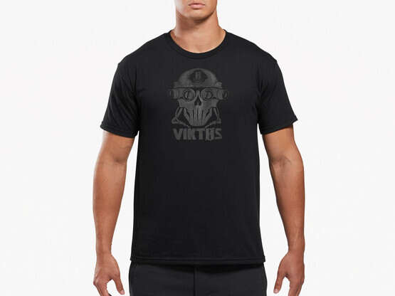 Viktos Four Eyes Short Sleeve T-Shirt in black with screen printed logo